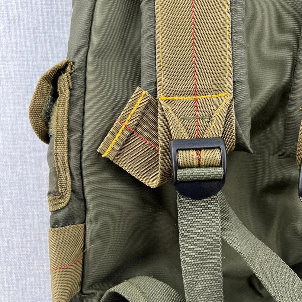 Vintage Boy Scouts of America Survival Bag Backpack Olive Green Utility Camping